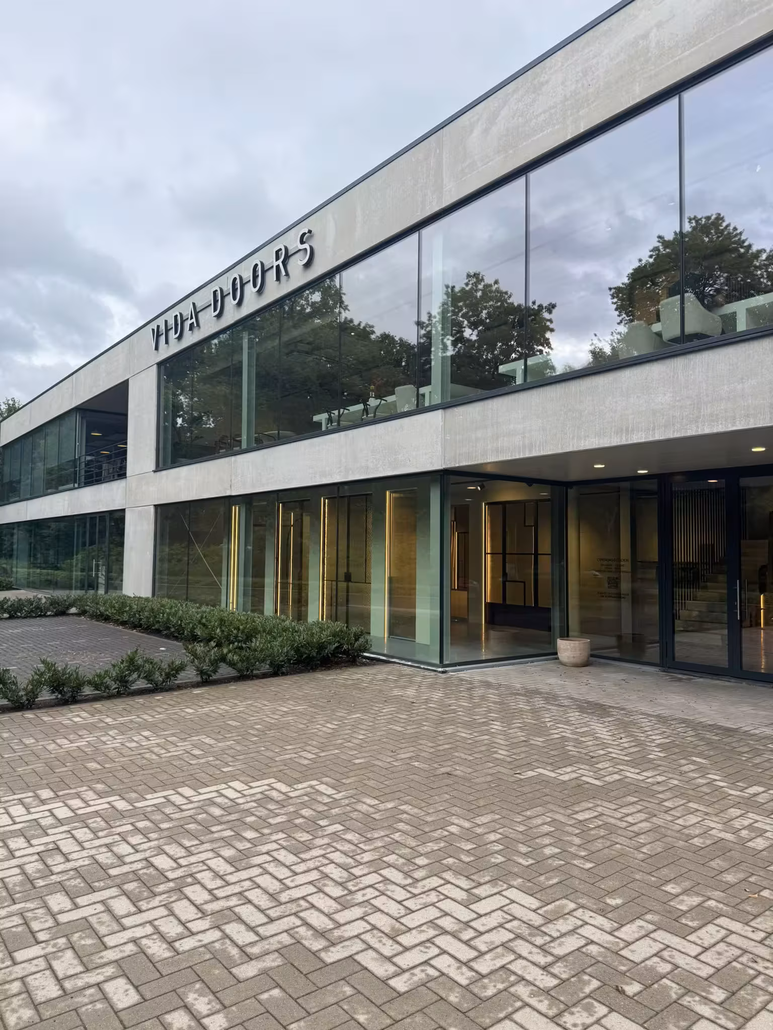 Showroom van Vida Doors in Antwerpen
